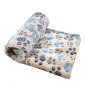 Pet Dog Cat Puppy Kitten Soft Blanket Doggy Warm Bed Mat Paw Print Cushion