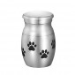 VALYRIA Pet Memorials Stainless Steel Puppy Paw Pet Cremation Urn