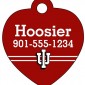 Indiana Hoosiers Personalized Dog Tag Cat Tag Pet Id Tag