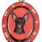 Chihuahua, Black and Tan Key Chain “Spinning Pet Key Chains”Double Sided Spinning Center With Chihuahuas Face Made Of Heavy Quality Metal Unique Stylish Chihuahua Gifts