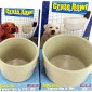 Happy Home Crate Bowl Set for Dogs and Puppies up to 75 Lbs. Bowl Size 20 Oz and for Small Dogs and Puppies up to 25 Lbs. Bowl Size 10 Oz Both Are Granite Gray Color (Bundle)